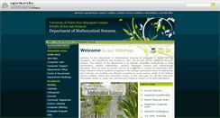 Desktop Screenshot of math.uprm.edu