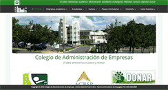 Desktop Screenshot of business.uprm.edu