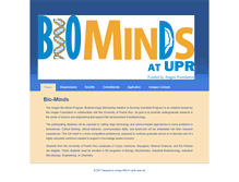 Tablet Screenshot of biominds.uprm.edu