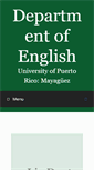 Mobile Screenshot of english.uprm.edu