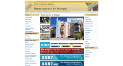Desktop Screenshot of biology.uprm.edu